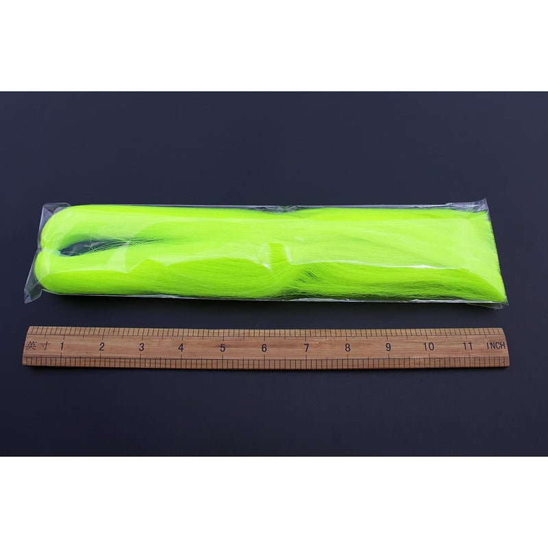 Tigofly 16 Colors Synthetic Fiber Large Hank Super Hair Fly Tying Bucktail Jig Lure Making Materials (16 Colors) - Image 3